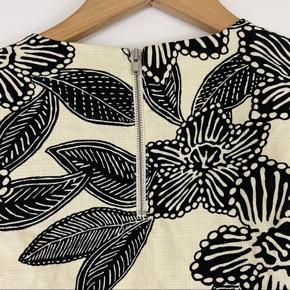 J. Crew Notch Shell Embellished Polynesian Beaded Top Cotton Blend Sleeveless 0 - Picture 10 of 10